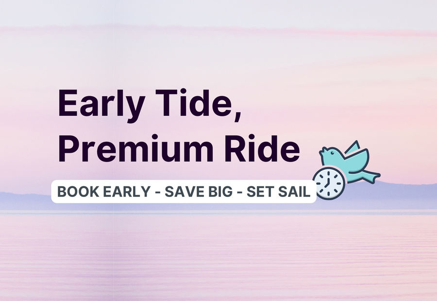 Browse our early bird offers up to 60% off