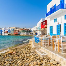 Mykonos coastal view